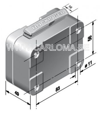 GDW Rockinger Variobloc Basis 83 x 56, foto 2 van 4