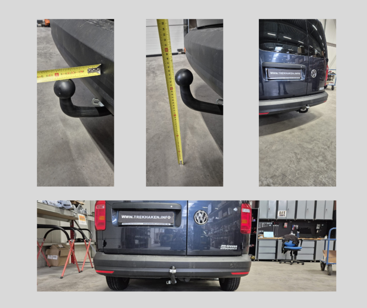 GDW Trekhaak Volkswagen Caddy 02/04 - vast