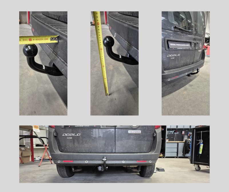 Brink Trekhaak Fiat Doblo/Opel Combo vast