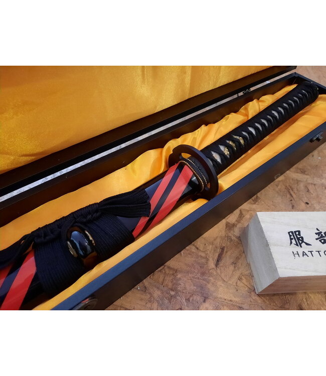 Musashi Red Black Samurai Schwert