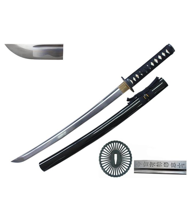 Black Wakizashi Samurai Schwert