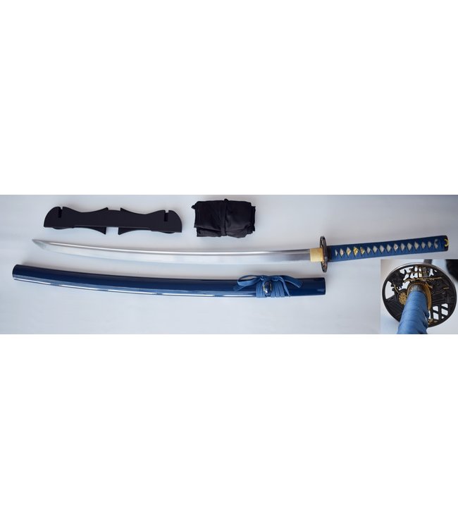 Blau Samurai Katana Schwert Nagi