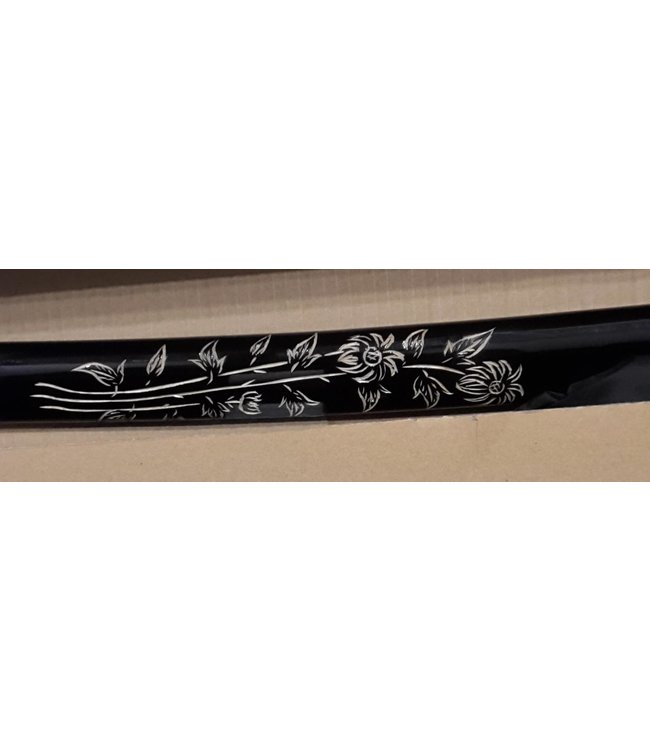 Samurai Katana Schwert mit bearbeitete Saya FL