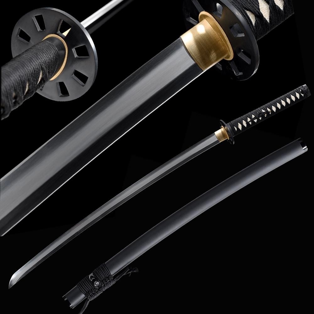 Beste Samurai Schwert Der Welt Schwarz T10 Stahl Samurai Katana Schwert - Schwert kaufen: Schwerter