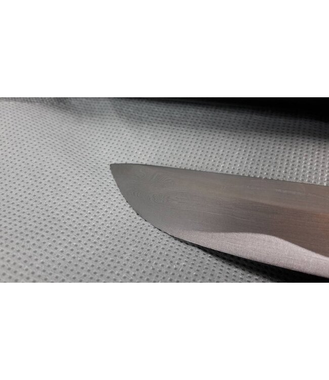 Damast stahl Tanto Messer mit schwarz Saya