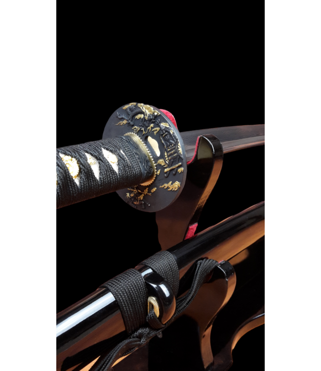 Damascus katana wheel