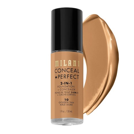 Milani Milani Conceal & Perfect 2-in-1 Foundation and Concealer 10 Golden Tan Milani Milani Conceal & Perfect 2-in-1 Foundation and Concealer 10 Golden Tan