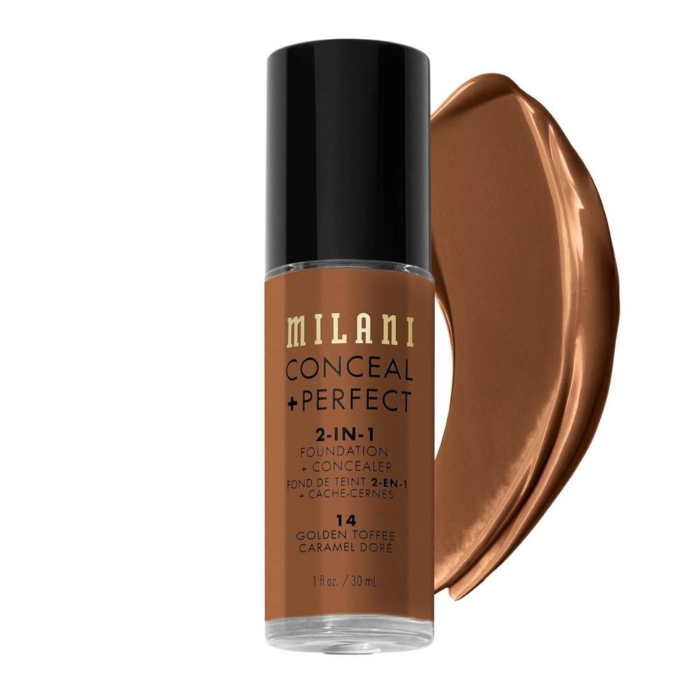 Milani Conceal Perfect 2 in 1 Foundation and Concealer 14 Golden Tof