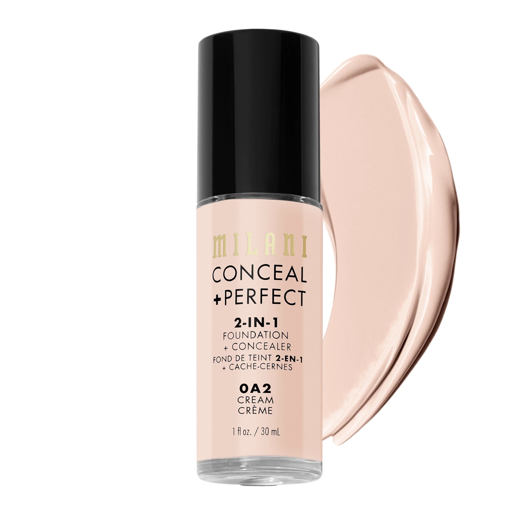 Milani Conceal & Perfect 2-in-1 Foundation and Concealer 0A2 Cream