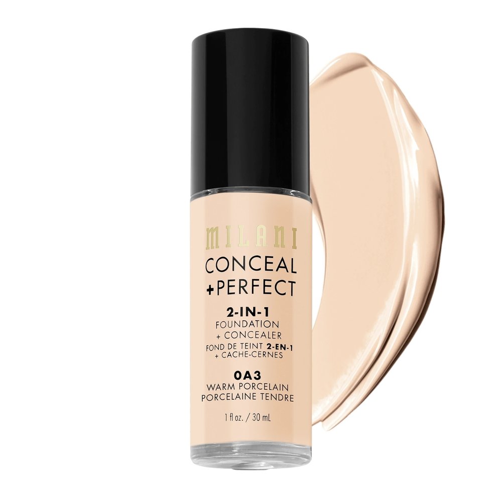 Milani Milani Conceal & Perfect 2-in-1 Foundation and Concealer 0A3 Warm Porcelain Milani Milani Conceal & Perfect 2-in-1 Foundation and Concealer 0A3 Warm Porcelain