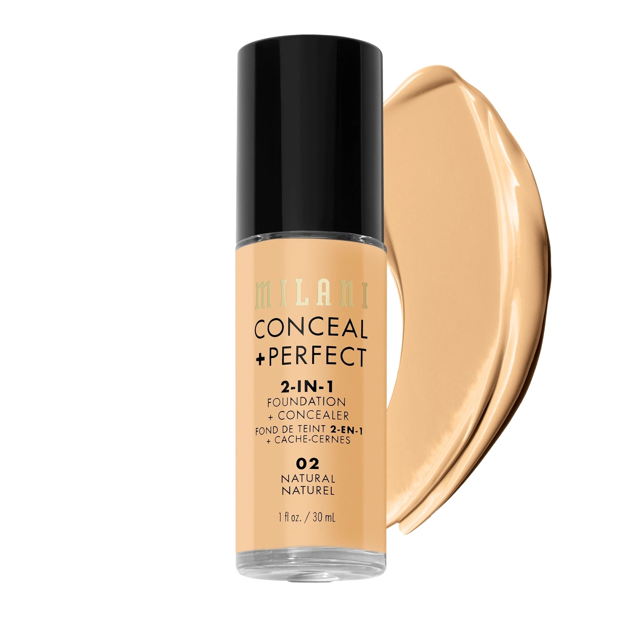 Milani Conceal & Perfect 2-in-1 Foundation and Concealer 02 Natural