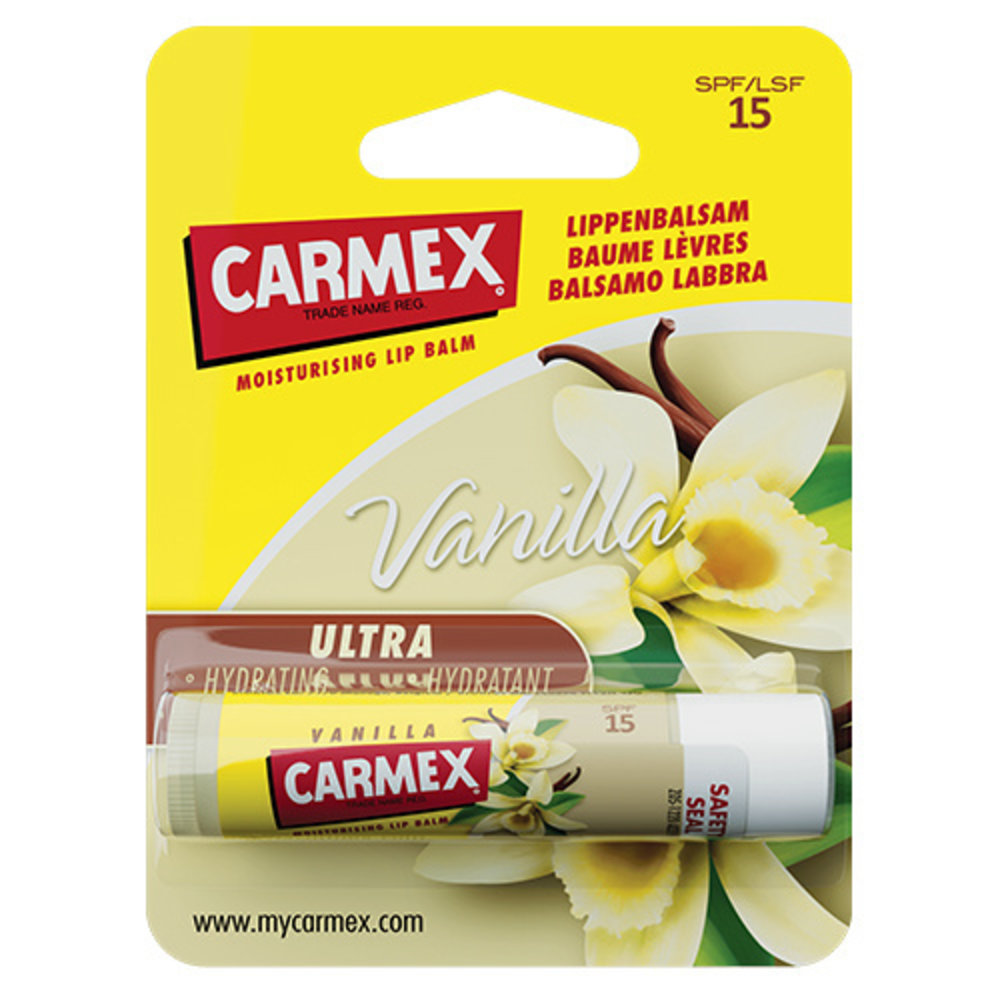 Carmex Carmex Moisturizing Lip Balm Classic Stick Vanilla SPF15 Carmex Carmex Moisturizing Lip Balm Classic Stick Vanilla SPF15