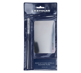 Kryolan Professional Make-up Make-up Mixing Spatula & Blending Plate Set