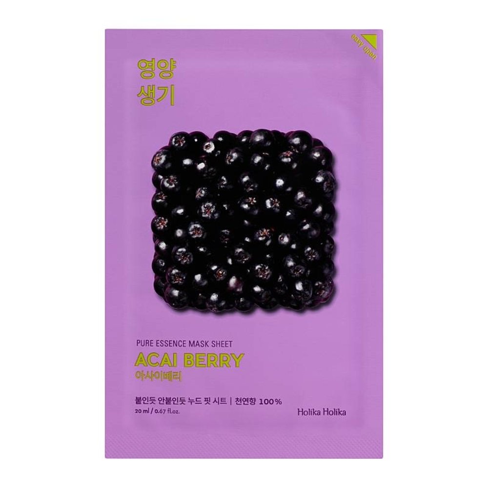 Holika Holika Holika Holika Pure Essence Mask Sheet Acai Berry Holika Holika Holika Holika Pure Essence Mask Sheet Acai Berry