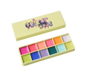 Made By Mitchell Colour Case Cosmetic Paint Palette & Brush Set The Electrics Made By Mitchell Colour Case Cosmetic Paint Palette & Brush Set The Electrics