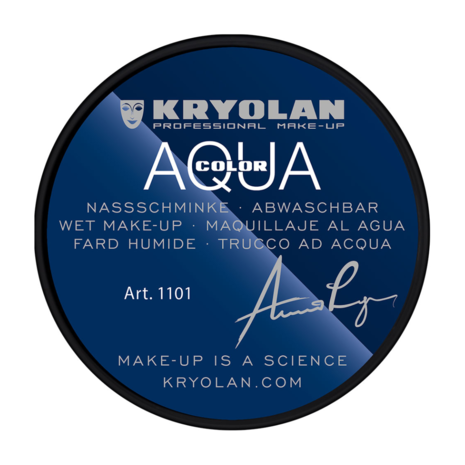 Kryolan Professional Make-up Kryolan Professional Make-up Aquacolor 071 Deep Black Kryolan Professional Make-up Kryolan Professional Make-up Aquacolor 071 Deep Black