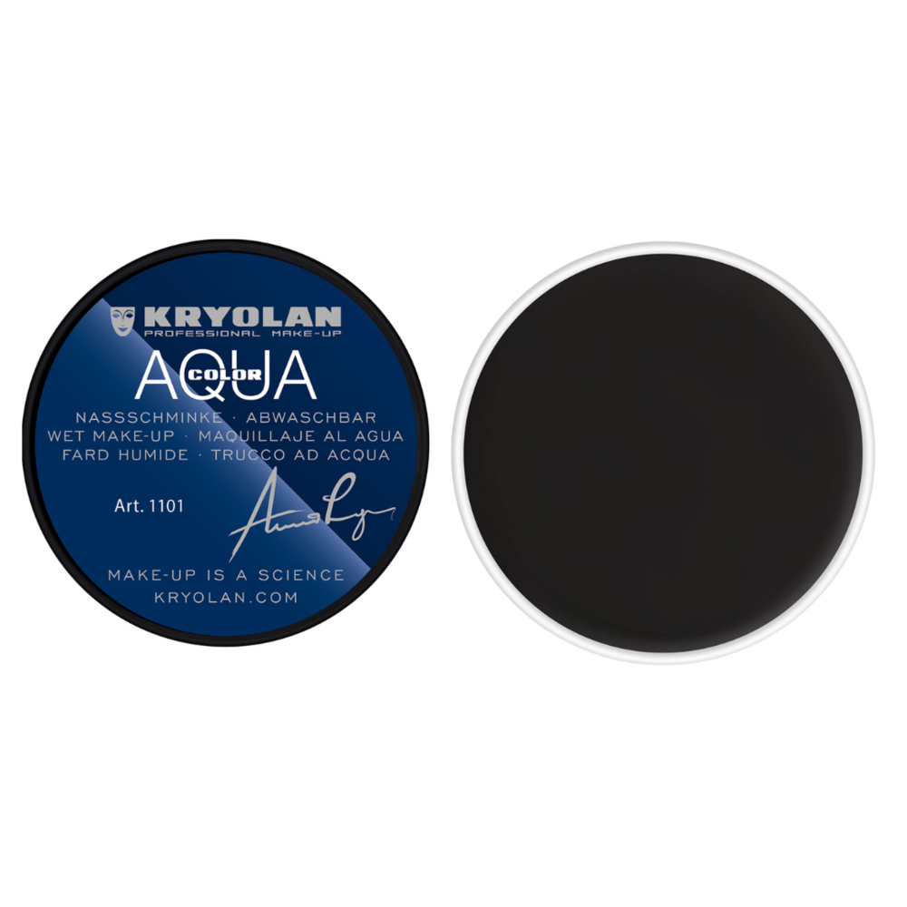 Kryolan Professional Make-up Kryolan Professional Make-up Aquacolor 071 Deep Black Kryolan Professional Make-up Kryolan Professional Make-up Aquacolor 071 Deep Black