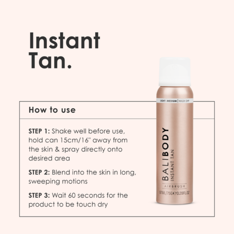 Bali Body Bali Body Instant Tan Light to Medium Bali Body Bali Body Instant Tan Light to Medium