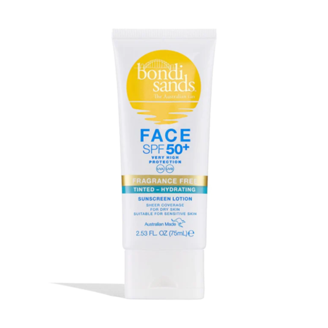 Bondi Sands Bondi Sands Sunscreen Face Lotion SPF 50+ Fragrance Free Tinted