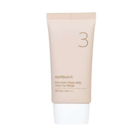 Numbuzin Numbuzin No.3 Porcelain Base-skip Tone Up Beige SPF50+ Numbuzin Numbuzin No.3 Porcelain Base-skip Tone Up Beige SPF50+