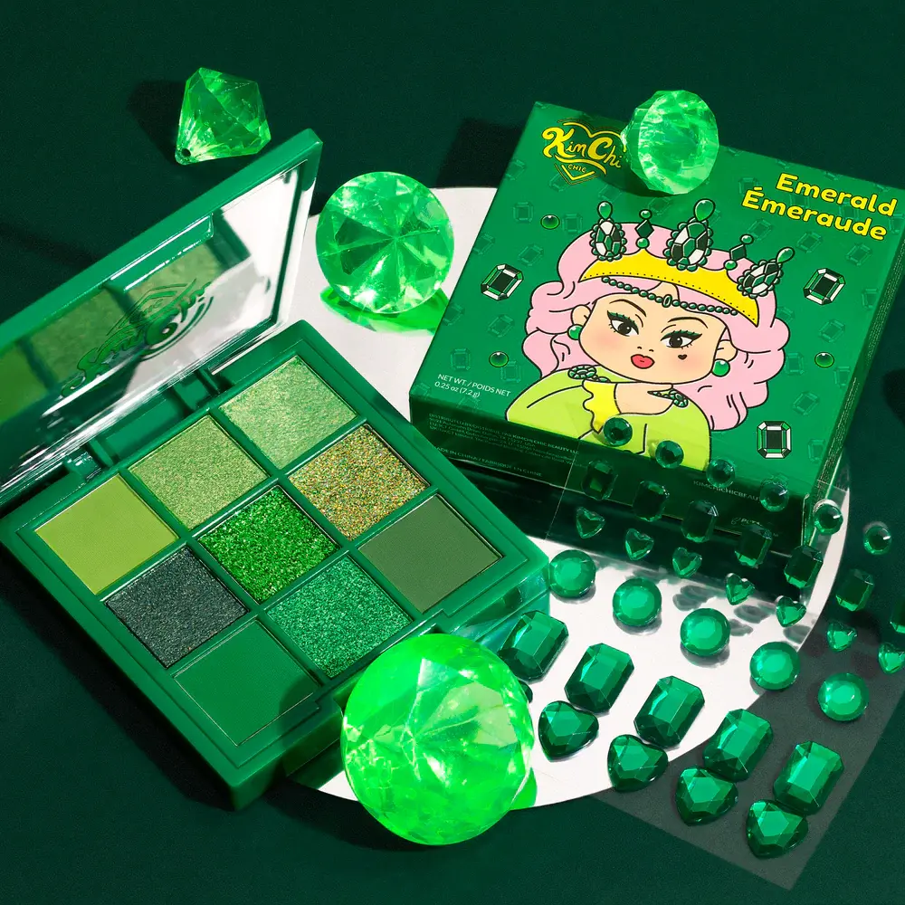 KimChi Chic Beauty KimChi Chic Beauty Jewel Collection 02 Emerald Palette KimChi Chic Beauty KimChi Chic Beauty Jewel Collection 02 Emerald Palette