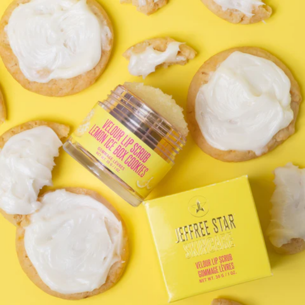 Jeffree Star Cosmetics Jeffree Star Cosmetics Velour Lip Scrub Lemon Icebox Cookie Jeffree Star Cosmetics Jeffree Star Cosmetics Velour Lip Scrub Lemon Icebox Cookie