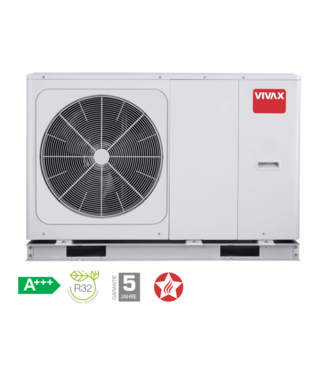 Vivax Monoblock warmtepomp 6 kW + 3 kW bijverwarming A+++