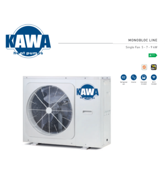 KAWA Monobloc warmtepomp 5 kW A+++ R32