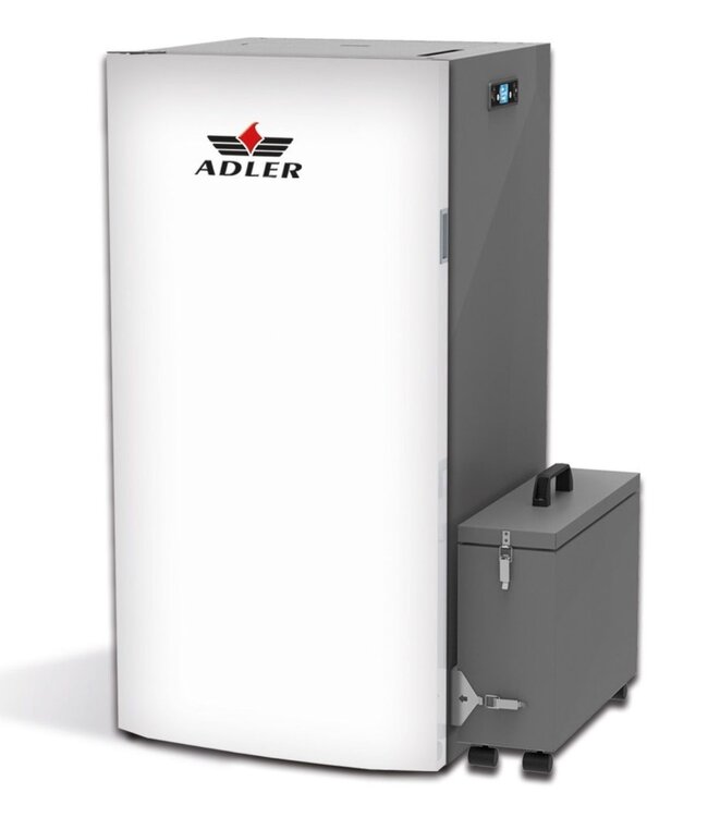 Adler pelletketel 24 kw - zelfreinigend incl. ascompressor