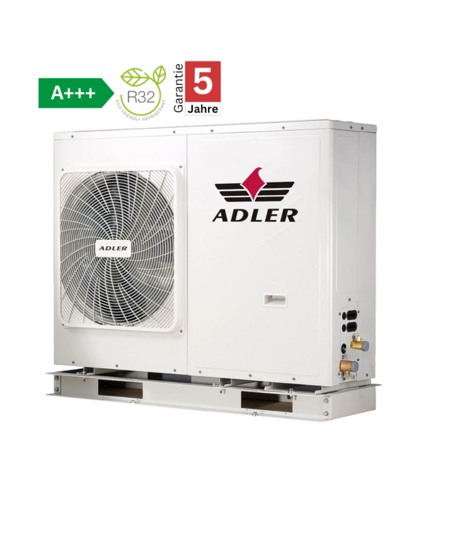 Adler Monoblock Wärmepumpe 12 kW A+++ 3ph