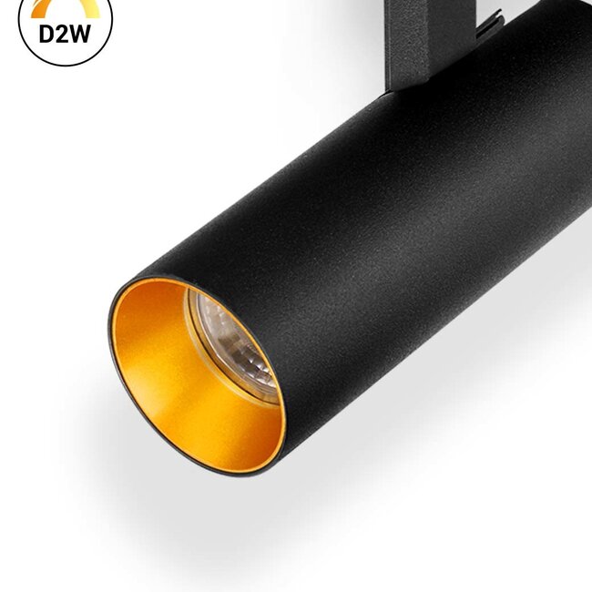PremiumLED Tracklight LUSSO Zwart Goud Dim naar Warm