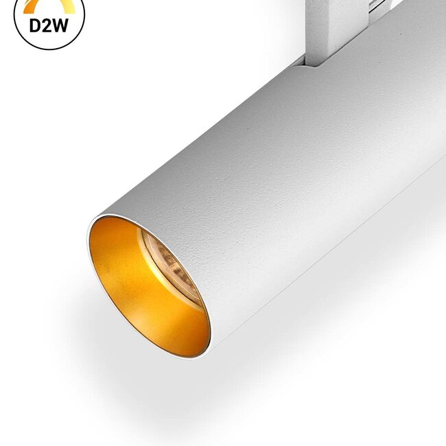 PremiumLED Tracklight LUSSO Wit Goud Dim naar Warm