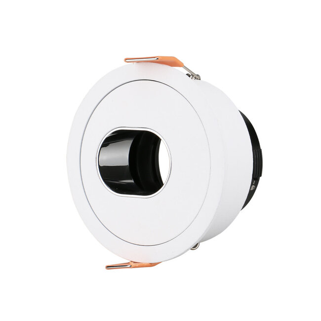 Infinity Buco II Tiltable Round White Silver (excl. Light Source)