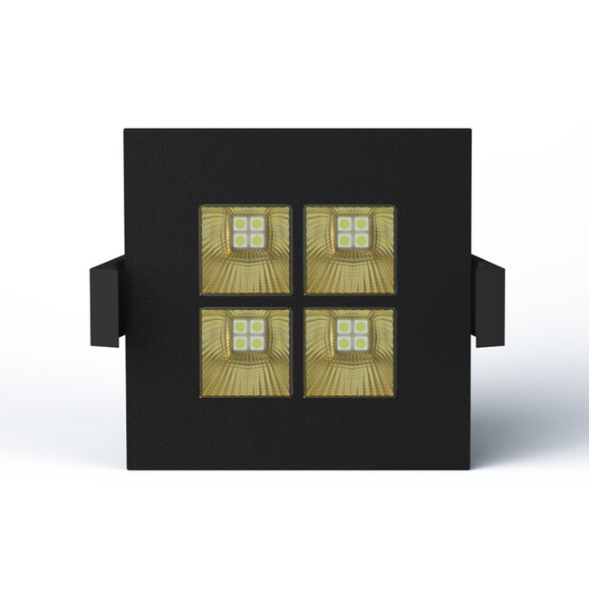 PremiumLED Four Square Zwart Goud 2700K