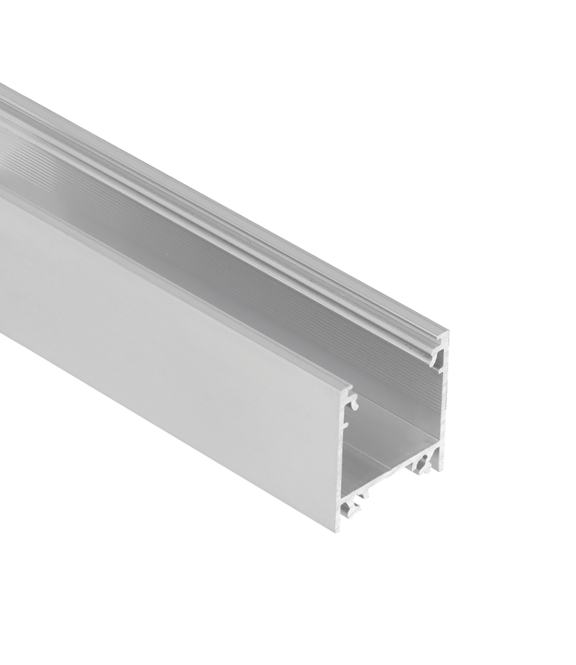 LED Profile Linea Surface Mount Raw Aluminium