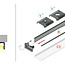 PremiumLED LED Profiel UNI14 Opbouw Wit