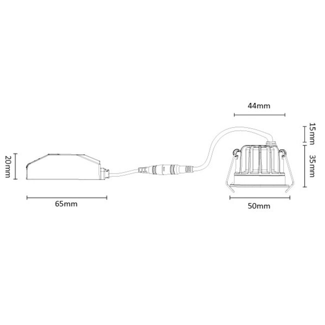 PremiumLED MISARO Round Black 2700K