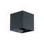PremiumLED Cube Wall Lamp Black 3000K