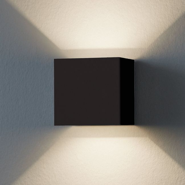 PremiumLED Cube Wall Lamp Black 3000K