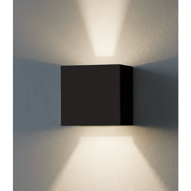 LED Wandlamp - Brinton Victa - Up & Down - 18W 1780lm - Natuurlijk Wit 4000k Voor Buiten En Binnen Waterdicht Ip65 Rond Antraciet