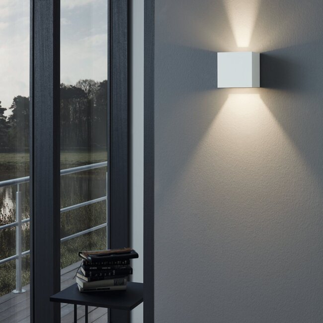 PremiumLED Cube Wandlamp Wit 3000K