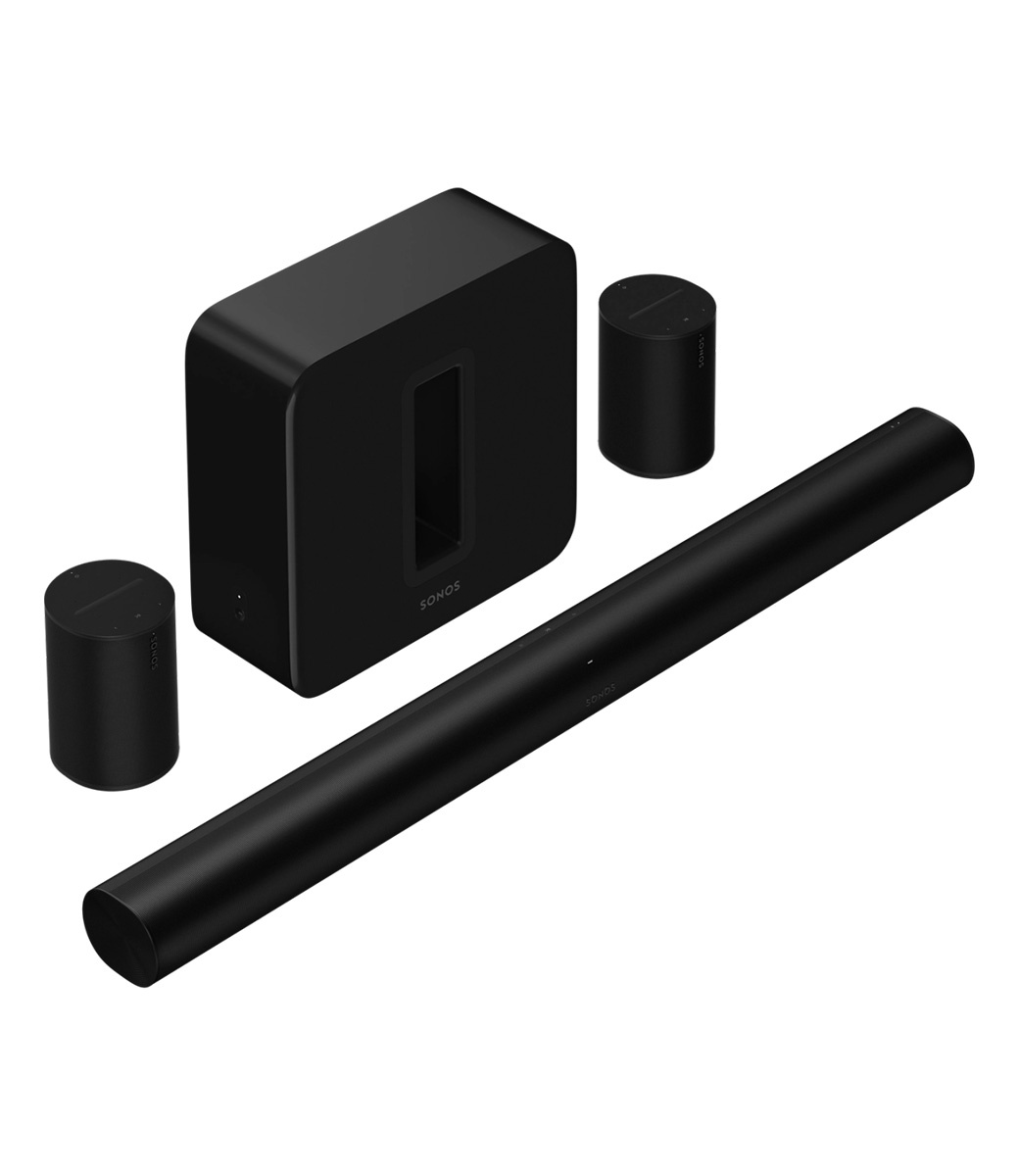 Sonos Era 100 ブラック 2台セット SONOS Surround Set Black Duopack Era 100 with Arc & Sub - PremiumLED