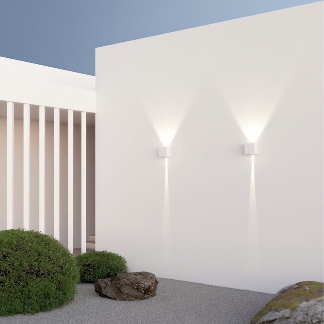 PremiumLED Cube Wandlamp Wit Dim naar Warm