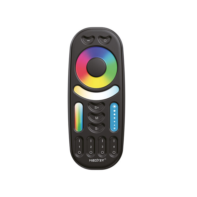 Mi-Boxer C-Series 4 Zone RGB-CCT Remote Control Black