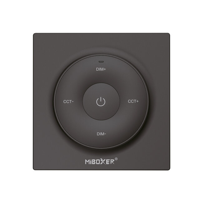 Mi-Boxer Drukknop Afstandsbediening – 1 Zone – CCT Zwart (2.4G)