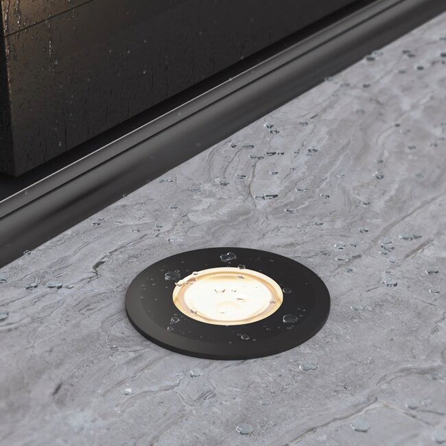 Stella Lighting GROUND-L Round Black 3000K