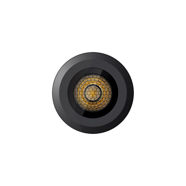 Stella Lighting GROUND-M HEXO Rond Zwart 3000K