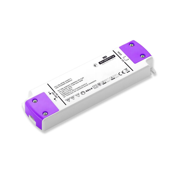 Snappy 24V 36W Dimbare LED Voeding | Fase Afsnijding & Aansnijding | Niet geschikt voor dim-to-warm