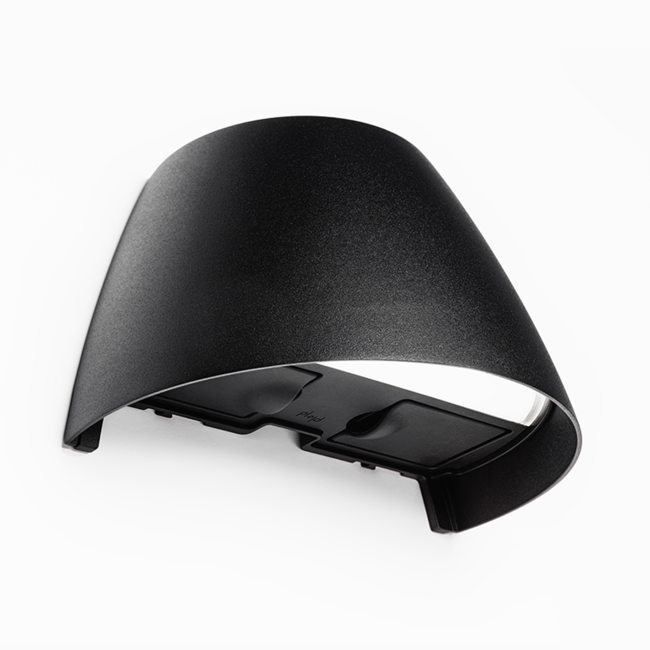 Plejd Wall light black with power outlet