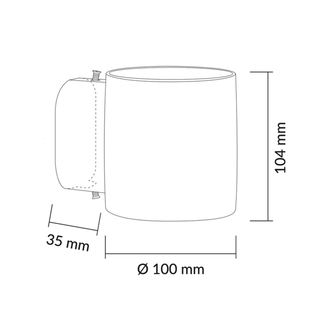 Plejd Wall light grey up/down